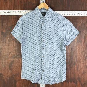 Rodd‎ & Gunn Shirt Sports Fit 100% Linen Short Sleeve Button Up Toucan Men Small